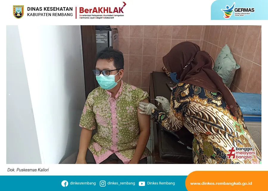 Tenaga Kesehatan dan tenaga medis puskesmas kaliori dapatkan imunisasi hepatitis B, Gratis!