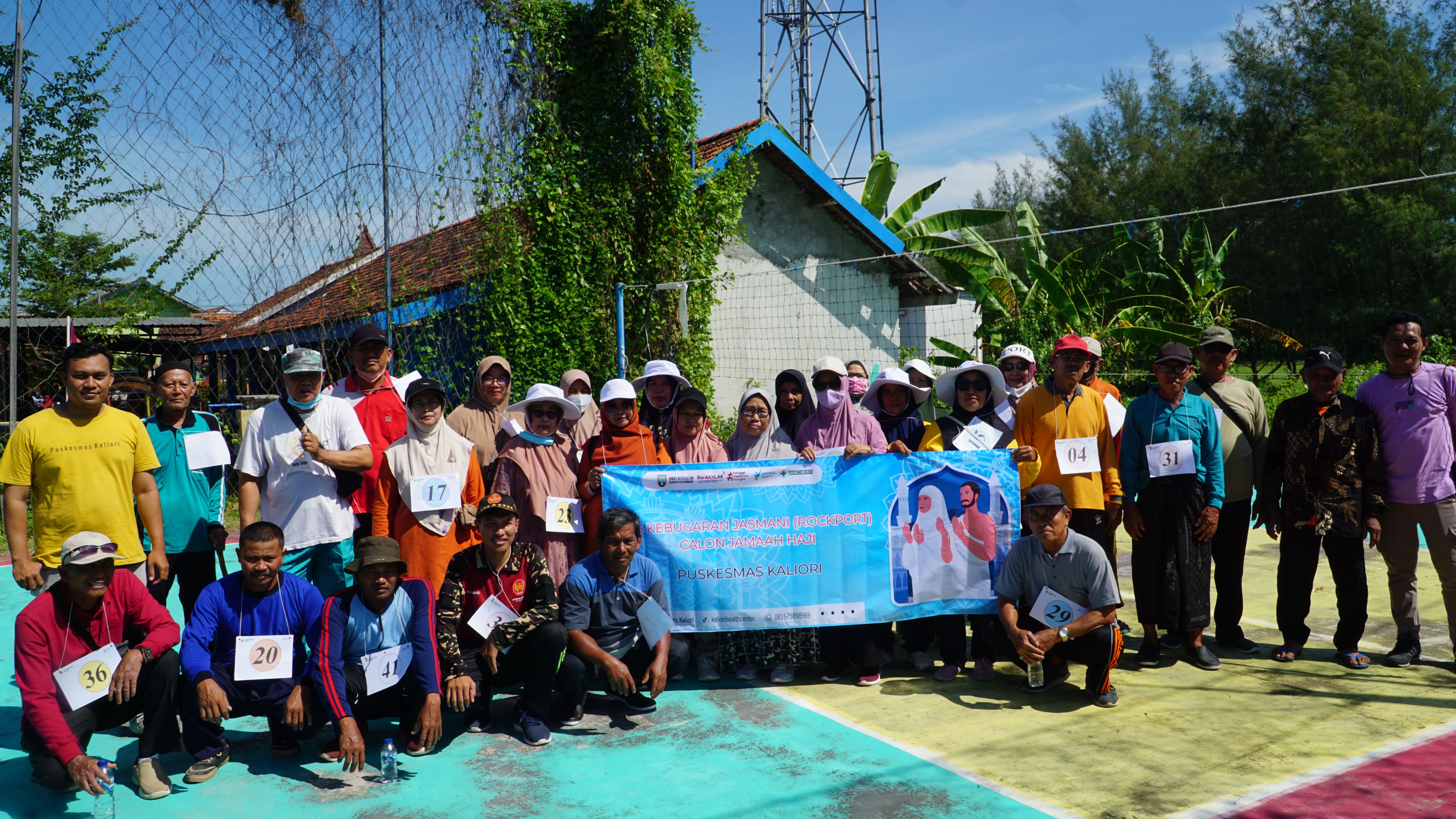 Persiapan Fisik Jamaah Haji Tahap 1 melalui Kegiatan Rockport di Puskesmas Kaliori