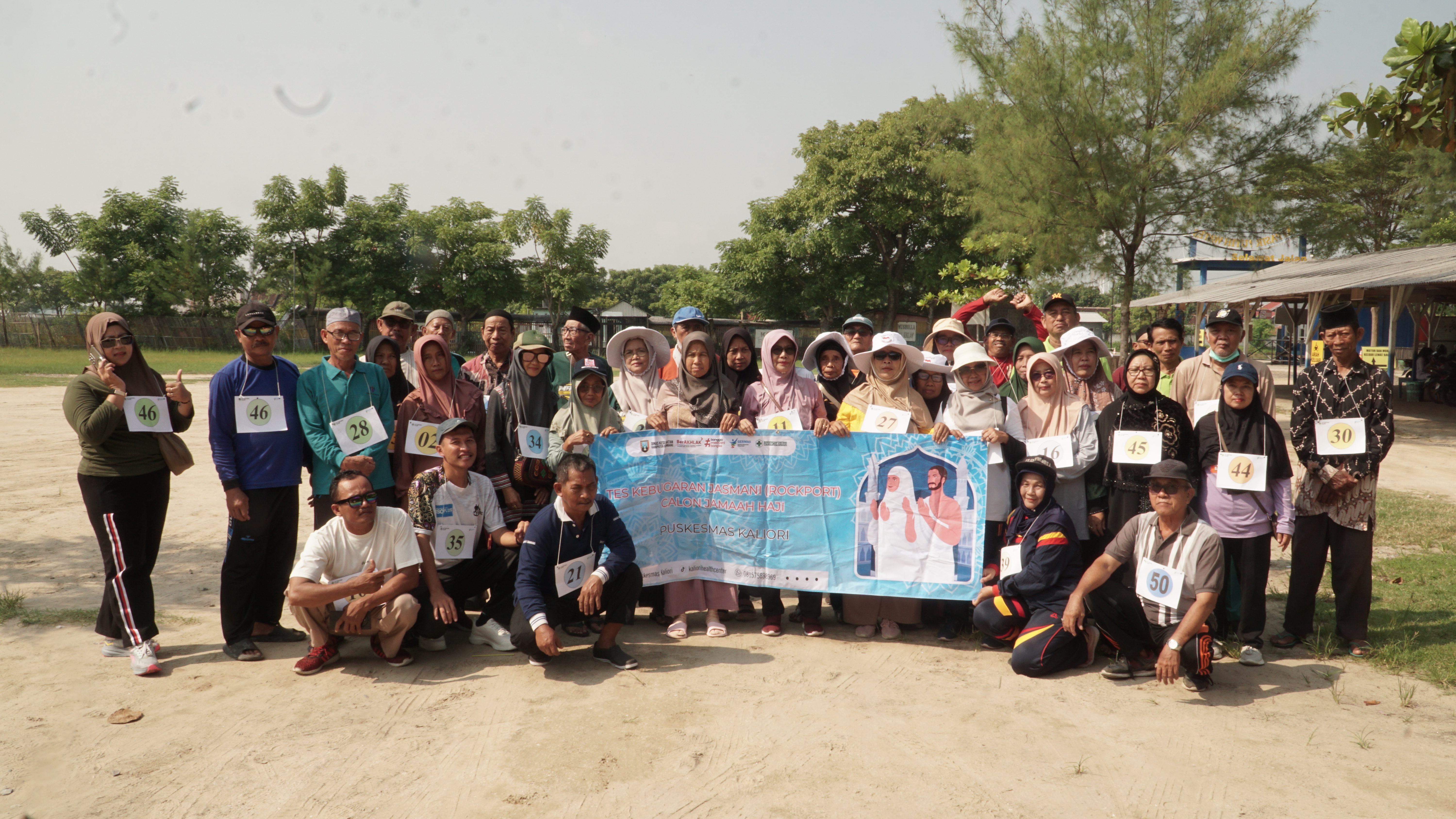 Pemeriksaan Kesehatan Haji 2026 di Pantai Pasir Putih Wates, Gunakan Metode Rockport